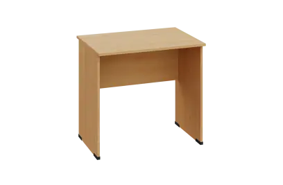 EPL 26 - 8 stůl kancelářský, dřevěná podnož, deska 25 mm, široký 800 mm, javor horský